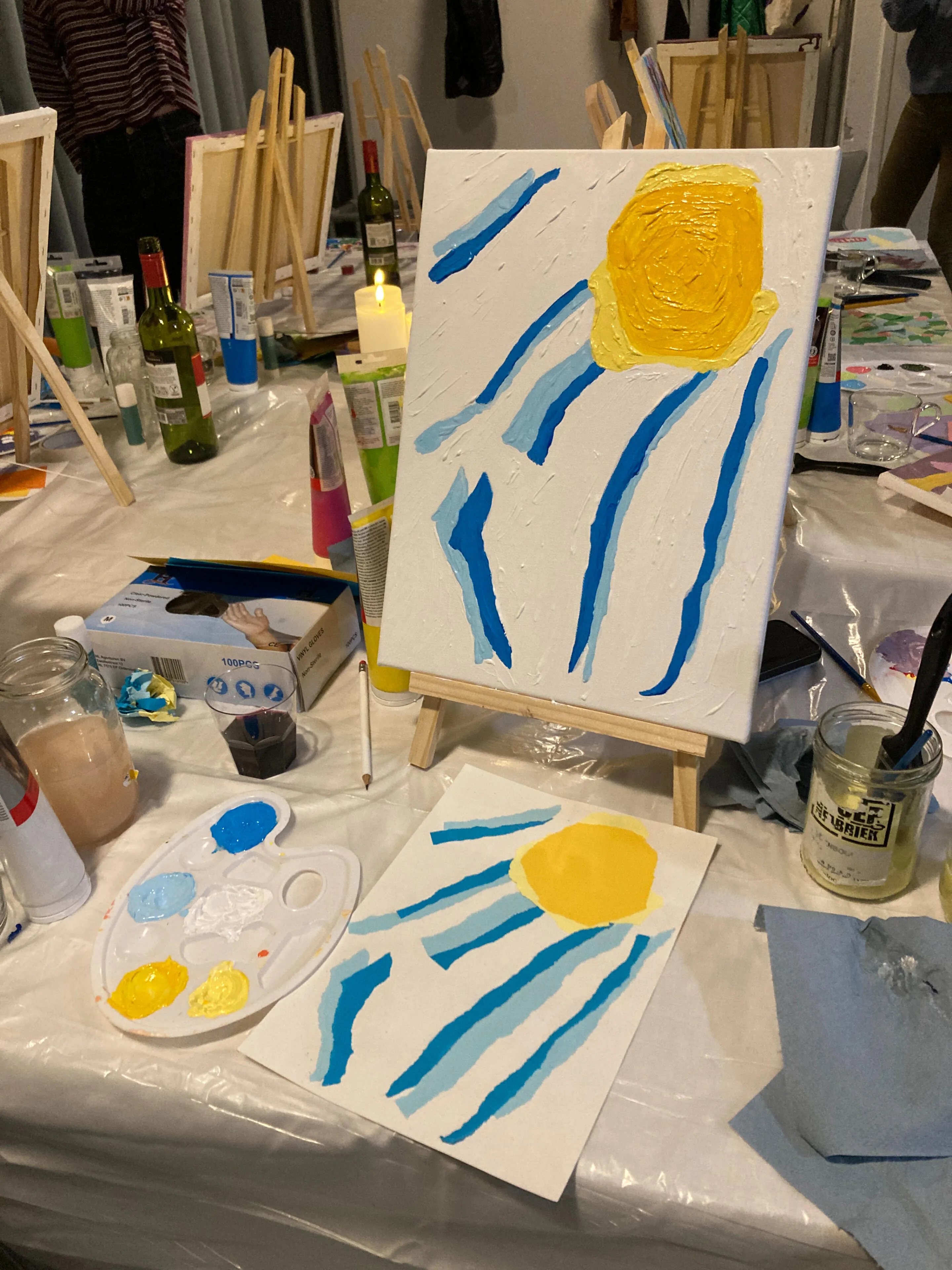 Sfeerbeeld van de workshop Disco & Drinks