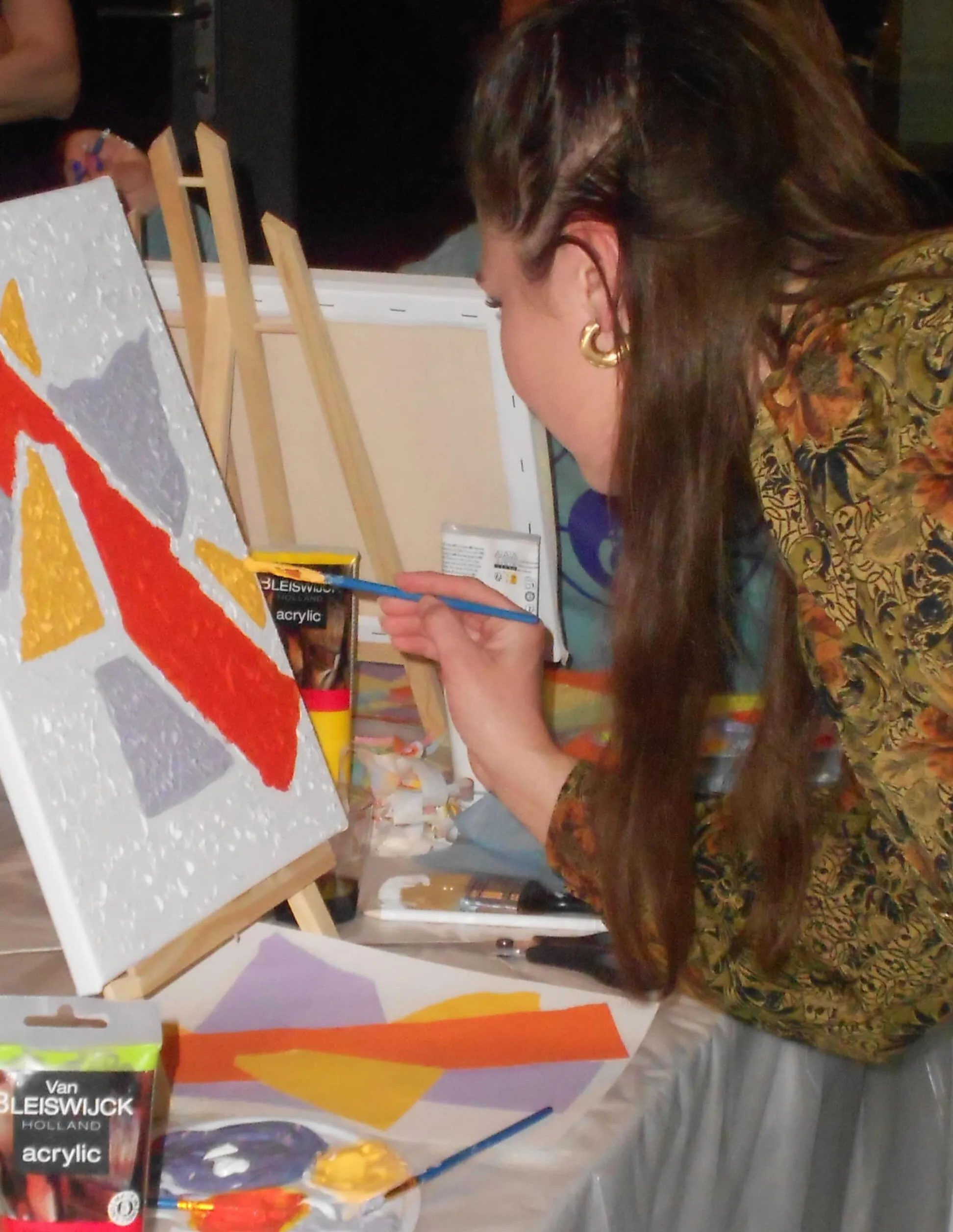 Sfeerbeeld van de workshop Paint Your Pet
